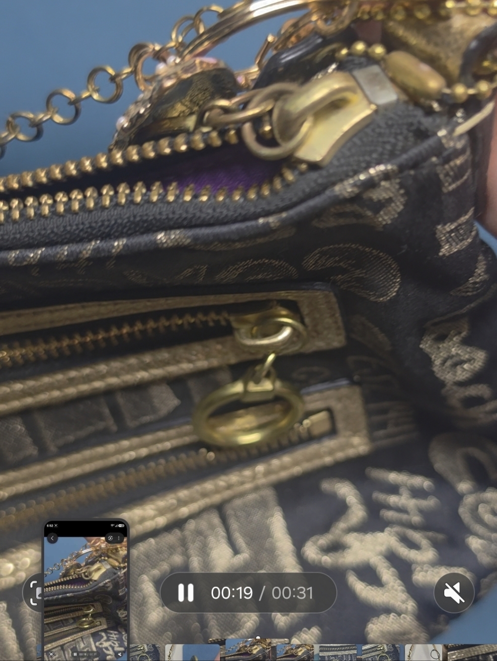 COACH Poppy Graffiti Glam/ Swingback - Picture 7 of 9